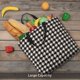 thumbnail image 5 of Fotbe Black and white houndstooth Bolsa Tote con Estampado para Mujer, Bolsos con Cremallera, Bolsa de Hombro Casual de Gran Capacidad con Bolsillos Internos, 5 of 7