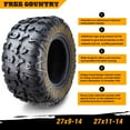 thumbnail image 2 of FREE COUNTRY 8PR Premium ATV/UTV Tires 27x9x14 & 27x11x14 fit 16-20 Kawasaki TERYX/4 LE, 2 of 8