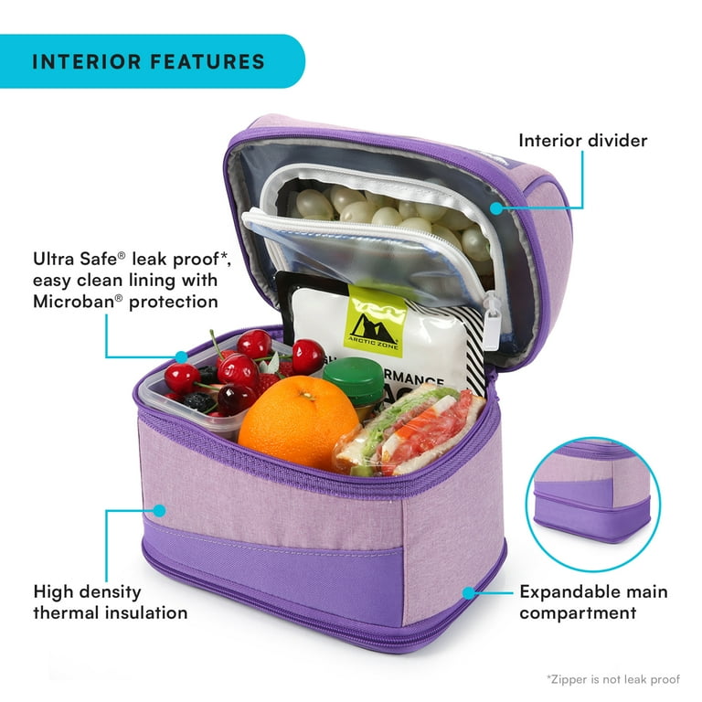Arctic Zone Insulated Expandable Lunch Box with High Performance