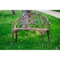 thumbnail image 3 of Bronze Metal Rose Garden Bench, 3 of 5