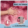 thumbnail image 2 of ZENELESS Large Fluffy Rugs for Living Room,9x12ft Rectangular Shag Rug Carpets for Living Room Bedroom Nursery Tie-dye&Red, 2 of 7