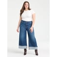 thumbnail image 2 of Sofia Vergara Women's Plus Size Margot Wide Leg Cuffed Sizes 14W-26W, 2 of 5