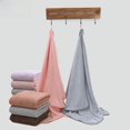 thumbnail image 4 of Toalla de baño de vellón de coral sin tirantes para adultos y niños, toalla de baño de vellón de coral gruesa y absorbente para bebés recién nacidos, 4 of 6