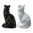 thumbnail image 7 of KGJQ Minimalist Elegant Cat Statue 3D Printed Feline Figurine Modern Desktop Ornament for Bedroom Living Room Office Desk Decor, 7 of 7