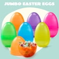 thumbnail image 2 of Huevos de Pascua de plástico JOYIN Jumbo de 7 pulgadas, 6 colores, 12 unidades, 2 of 9