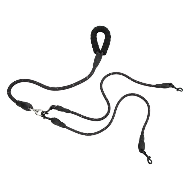 Dog Leash Dog Walking Leash Dog Training Leash Dog Traction Rope Nylon Dog Leash Dog Leash 360° Rotation Reflective Dog Walking Leash With Foam Handle For Hiking Camping Backyard