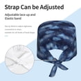 thumbnail image 3 of Cauagu Starry Sky Pattern 1 Pcs Working Caps,Adjustable Working Hats Elastic Scrub Hats Nurse Scrub Cap Nurse Hats Elastic Tie Back Hats Unisex,One Size, 3 of 7
