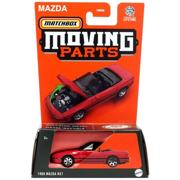 Matchbox Moving Parts 1988 Mazda RX7 Diecast Vehicle