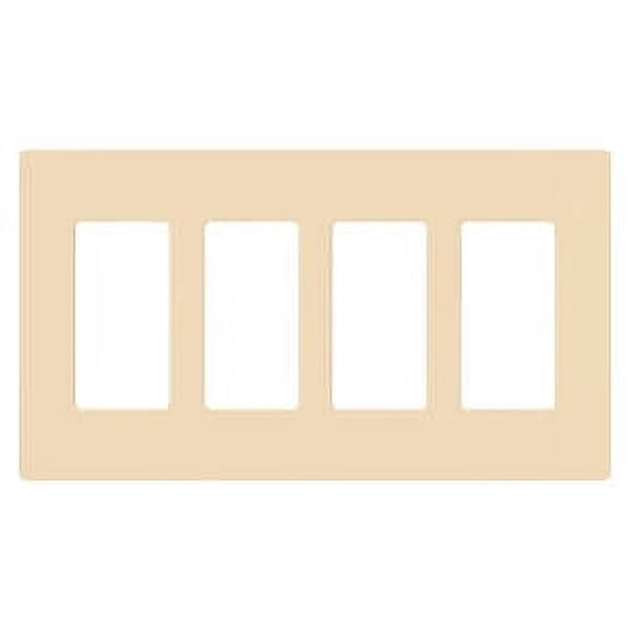Lutron CW-4-IV WALL PLATE, 1 Pack, Ivory