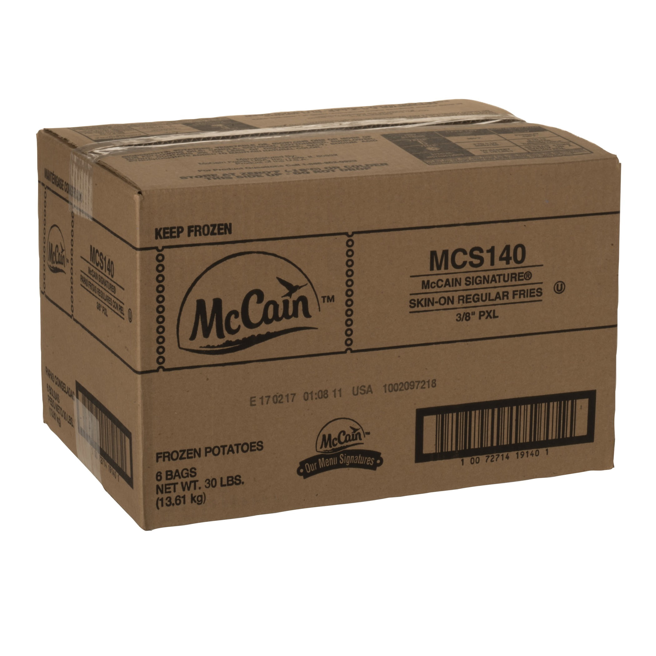 McCain Signature Original Regular Cut Potato Fry, 5 Pound 6 per case.