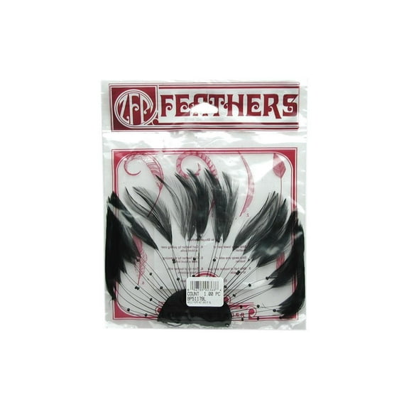 Zucker Feather Pkg 1/2 Hackle Plate 1pc Blk