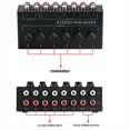 thumbnail image 4 of CX600 Mini Stereo 6 Channel Passive Mixer Portable Audio Mixer 6 in 2 Out Stereo Distributor Volume Control, 4 of 5