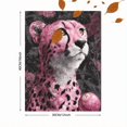 thumbnail image 3 of UXIEQU Pink Cheetah Floral Canvas Wall Art 15.75x11.81 Inches, 3 of 8