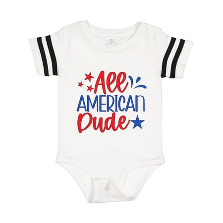 

Inktastic 4th of July All-American Dude with Stars Gift Baby Boy Bodysuit