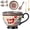 Red-D, variant on 17.6oz Bohemian Ceramic Coffee Cup with Spoon Lid Set, Large Hand Painted Polish Style Vintage Floral Mugs, Microwave Dishwasher Safe Talavera Boho Dishes, Gift for Women Mom Home Decor