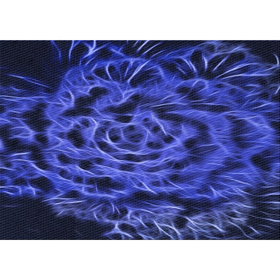 Ahgly Company Machine Washable Indoor Rectangle Transitional Denim Dark Blue Area Rugs, 7' x 10'