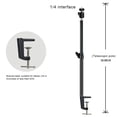 thumbnail image 1 of Soporte de escritorio para cámara, soporte de montaje con abrazadera en C ajustable para mesa con cabezal esférico giratorio de 360 grados para cámara DSLR, anillo de luz para video, 1 of 9