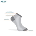 thumbnail image 3 of GoWith Cotton Black Short Sneaker Socks For Men | 4 Pairs | Model: 3116, 3 of 7