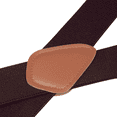 thumbnail image 4 of Buyless Fashion Suspenders for Men - 48" Elastic Adjustable Straps 1 1/4" - X Back - 5114-Brown, 4 of 7