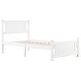 thumbnail image 5 of IVV White Bed, Modern Wooden Platform Bed, Twin Size, 5 of 7