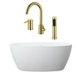 thumbnail image 2 of Luna 67 Inch Acrylic Double Ended Freestanding Tub and Faucet Package, 2 of 2