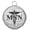 Black, variant on Delight Jewelry Silvertone Domed Black BN She is Clothed in Stength and Dignity Charm Necklace, 20" 3"