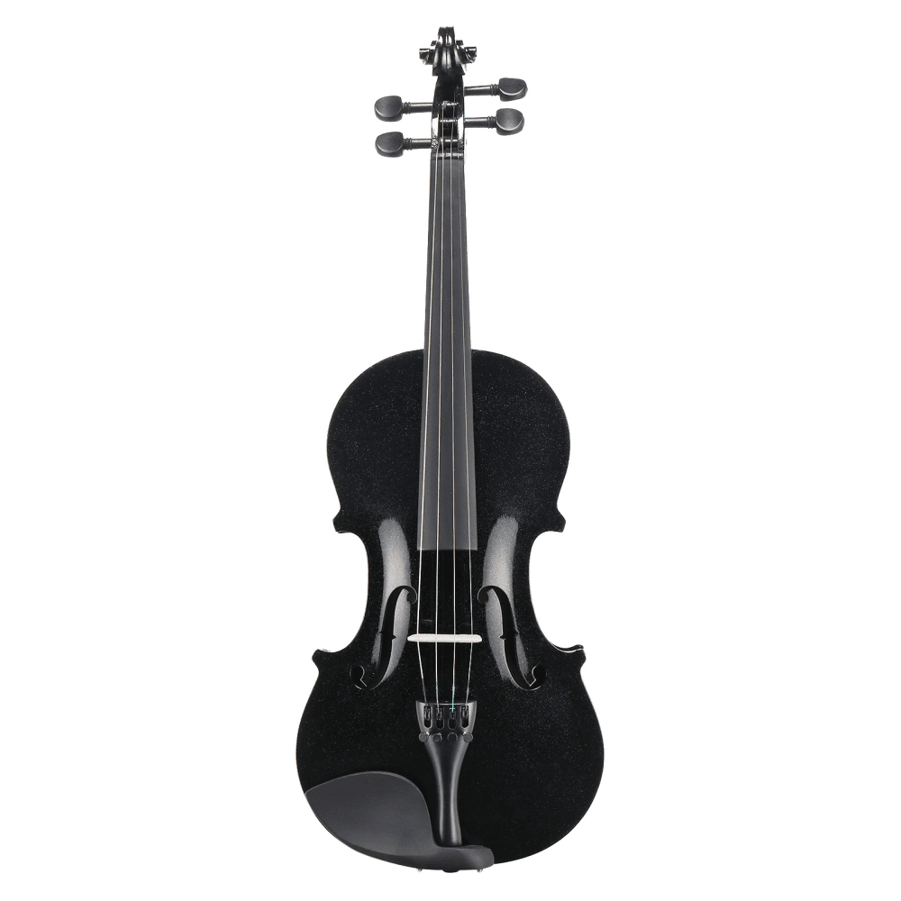 Tcbosik 4/4 Acoustic Violin Set, Acoustic Violin Beginner Set with Hard Case, Bow and Rosin, Fiddle Kit with Sordine, Extra Strings and Shoulder Rest, Black