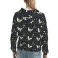 thumbnail image 7 of Kdxio Cartoon Rooster Print Womens Oversized Hoodies Sweatshirts Hooded Pullover Tops Sweaters Casual-Large, 7 of 7