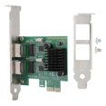 thumbnail image 1 of 10/100/1000Mbps RJ-45*2 Dual port PCI-Ex1 GigabiT network Card for 8102-T2, 1 of 4