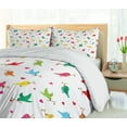 thumbnail image 5 of Ambesonne Love Duvet Cover Set, Heart Branches Colorful, 2-Calking, Multicolor, 5 of 7