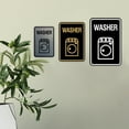 thumbnail image 3 of Signs ByLITA Portrait Round Washer Sign (Ivory/Dark Brown) - Large, 3 of 7