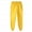 Yellow, variant on Womens Pants Summer Men's Casual Trousers And Trousers Plus Velvet Thick Solid Color Large Size Running Fitness Pants