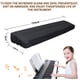 thumbnail image 2 of (88 teclas) Funda protectora para teclado de piano con cierre de cordón, cubierta negra a prueba de polvo para piano digital, para piano digital, Yamaha, Casio, consola JM, 2 of 5