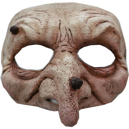 Wart Wizard Latex Half Mask Adult Halloween Accessory