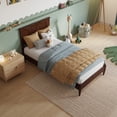 thumbnail image 4 of AFI Naples Twin Solid Wood Low Profile Platform Bed in Walnut, 4 of 13