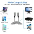 thumbnail image 5 of Tianle USB C Extension Cable 1m/3.3ft, USB 3.1 Gen2 10Gbps Type C Male to Female Thunderbolt 3 Charging Cable, 4K Video Extend Cord Compatible with MacBook Pro, iPad Pro, USB C HUB, Grey, 5 of 7