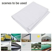 Sun Shelter Canopy Tarp Anti UV Triple Coated Tent Car Boat Cover 4*12M,white