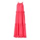 thumbnail image 5 of VISgogo Vestido sin mangas de verano para mujer, color sólido, cuello cuadrado, sin mangas, informal, de una pieza con dobladillo con volantes para damas, S / M / L VISgogo moda, 5 of 9