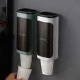 thumbnail image 1 of Cagogo 2Pcs Cup Dispenser, Adhesive Mount Cup Holder for Water Dispenser, Stackable Cup Organizer for Home Office Gym Kitchen, Plastic Cup Dispenser for Paper Cups and Plastic Cups, 1 of 9