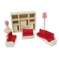 thumbnail image 2 of Daisyyozoid Ensemble de Meubles de Simulation Miniature pour Enfants Maison de Poupée Lit Cuisine Canapé, 2 of 8