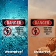 thumbnail image 5 of (2 Pack) Keep Away From The Conveyor Belt OSHA Danger Sign 14 Inch X 10 Inch Vinyl Label Decal Sticker Weather Resistant, UV Protected for Workplace, Business, and Construction Site,, 5 of 7