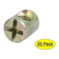thumbnail image 2 of Glarks 50pcs M6 X 10mm Black Barrel Cross Dowels Slotted Nut, Heavy 2 of 9