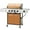 Golden, variant on Alpha Joy 4-Burner Propane Gas BBQ Grill with Side Burner and 4 Wheels, Blue