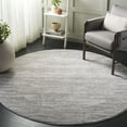 thumbnail image 2 of SAFAVIEH Northport Tashi Border Area Rug, Ivory/Grey, 6'7" x 6'7" Round, 2 of 10