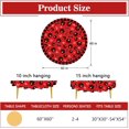 thumbnail image 6 of Valentines Day Dog Paw Prints Round Tablecloth 60 x 60 Inch, Red Love Hearts Bone Decorative Table Cloth Dining Table Cover, Anniversary Wedding Dinner Party Picnic Decoration, 6 of 6