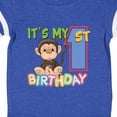 thumbnail image 4 of Inktastic Monkey First Birthday Boys or Girls Baby Bodysuit, 4 of 5