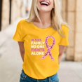 thumbnail image 1 of TINZ T-Shirt Imprimé Cancer pour Femmes, Manches Courtes, Manches Longues, Col Rond, 1 of 3