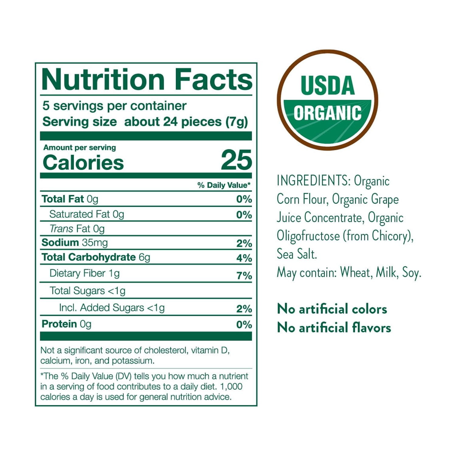 (6 pack) Little Bellies Organic Sweet & Salty Softcorn 1.25 oz