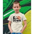 thumbnail image 5 of 6th Year Down Football Shirt for 6 Year Old Sports Theme Sixth Birthday Party Tee Natural Shirt 5-6, 5 of 6