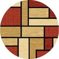 thumbnail image 3 of Premium 3D Hand Carved Thick Modern Contemporary Abstract Rug Design 3995 Terracotta Orange 5'3''x7'6'', 3 of 12